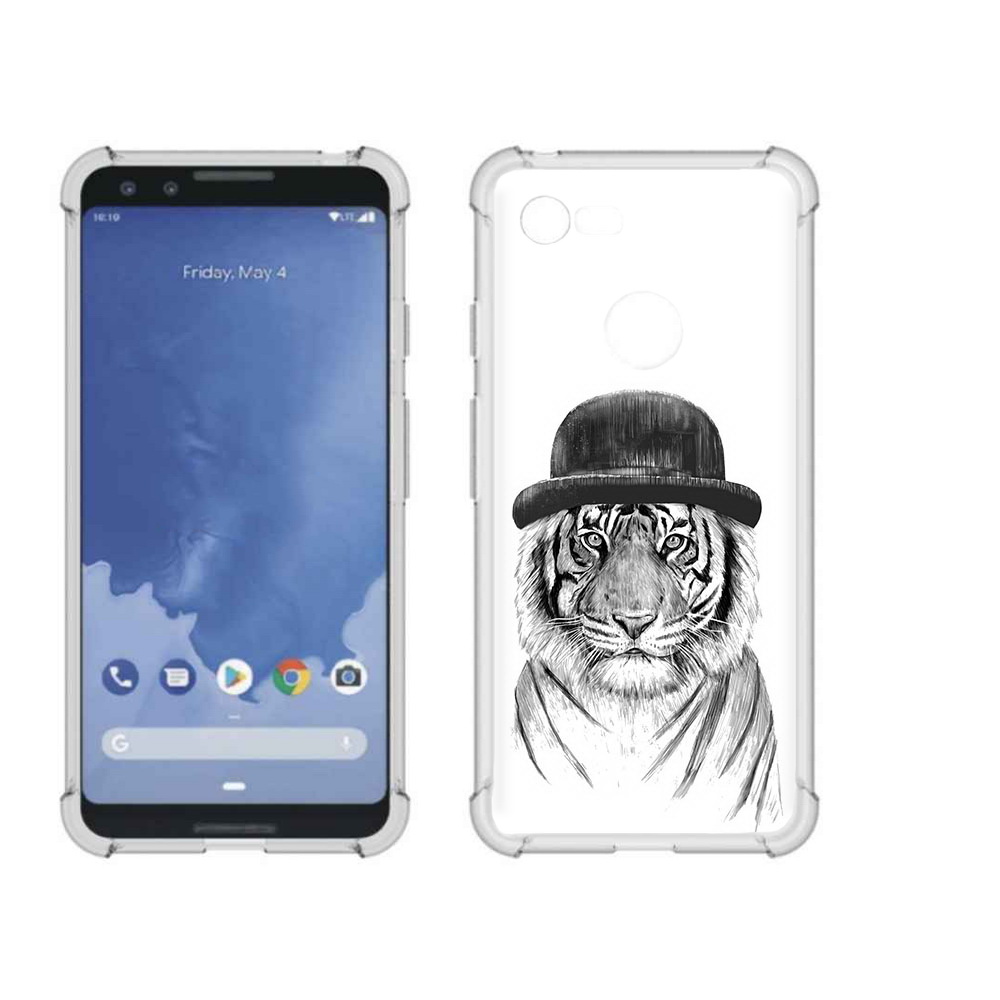 

Чехол MyPads Tocco для Google Pixel 3 тигр британец, Прозрачный, Tocco