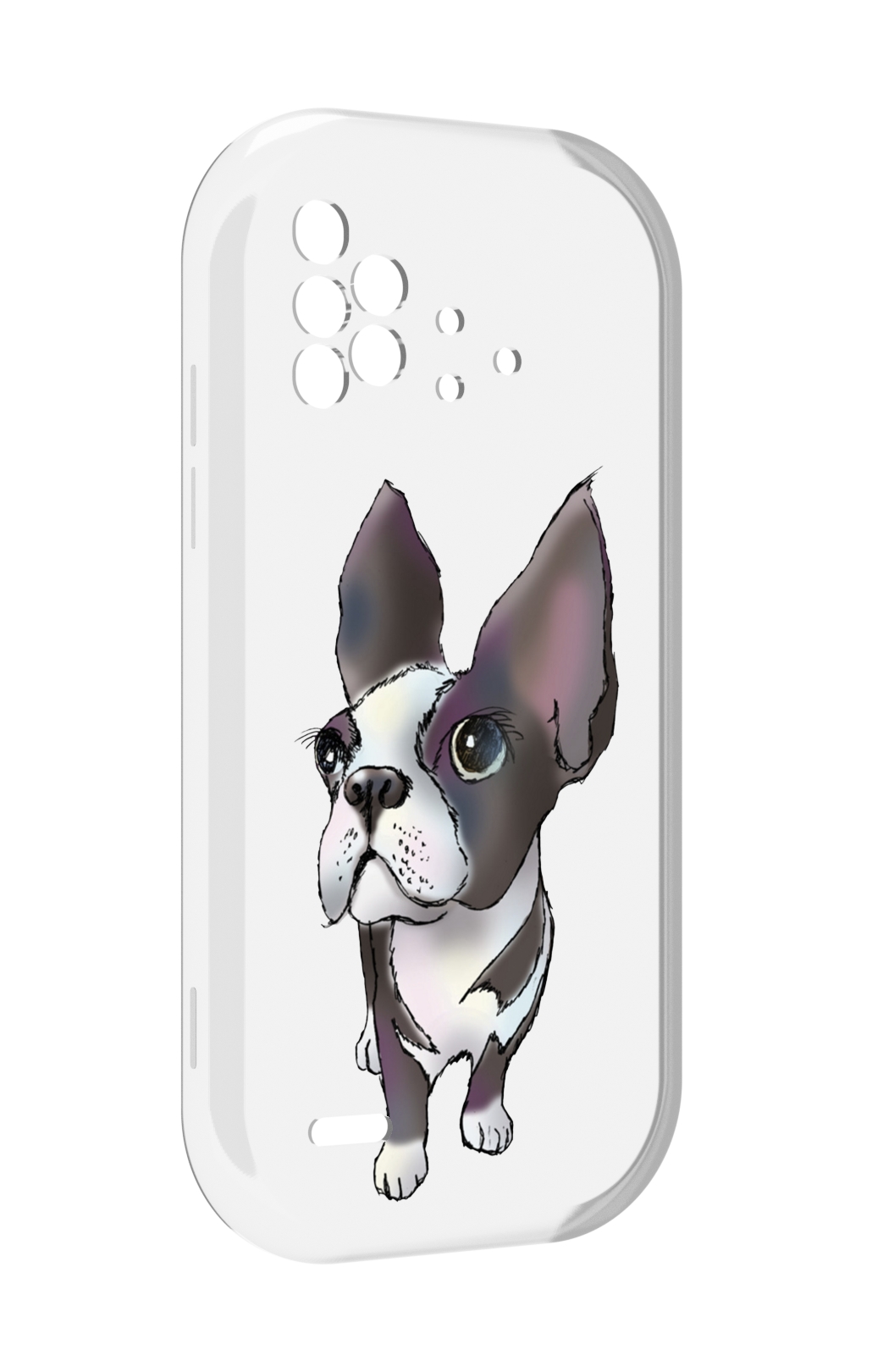 

Чехол MyPads Бульдожка для UMIDIGI Bison X10 / X10 Pro, Прозрачный, Tocco