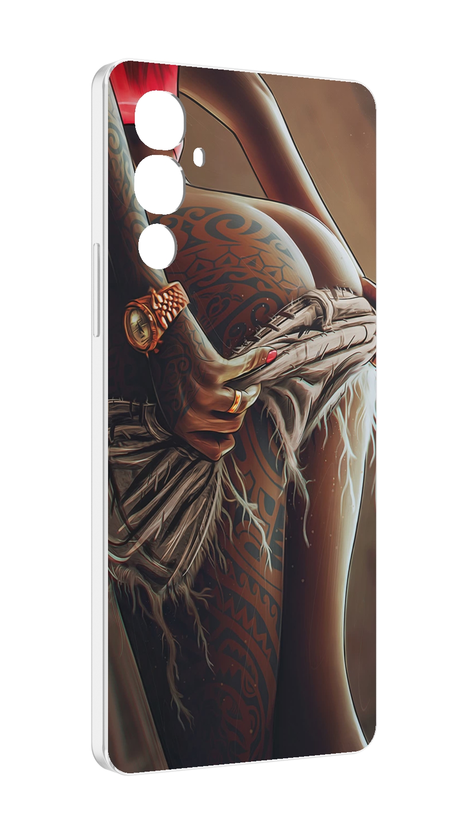 

Чехол MyPads полуголая девушка фотография женский для Tecno Pova 4, Прозрачный, Tocco