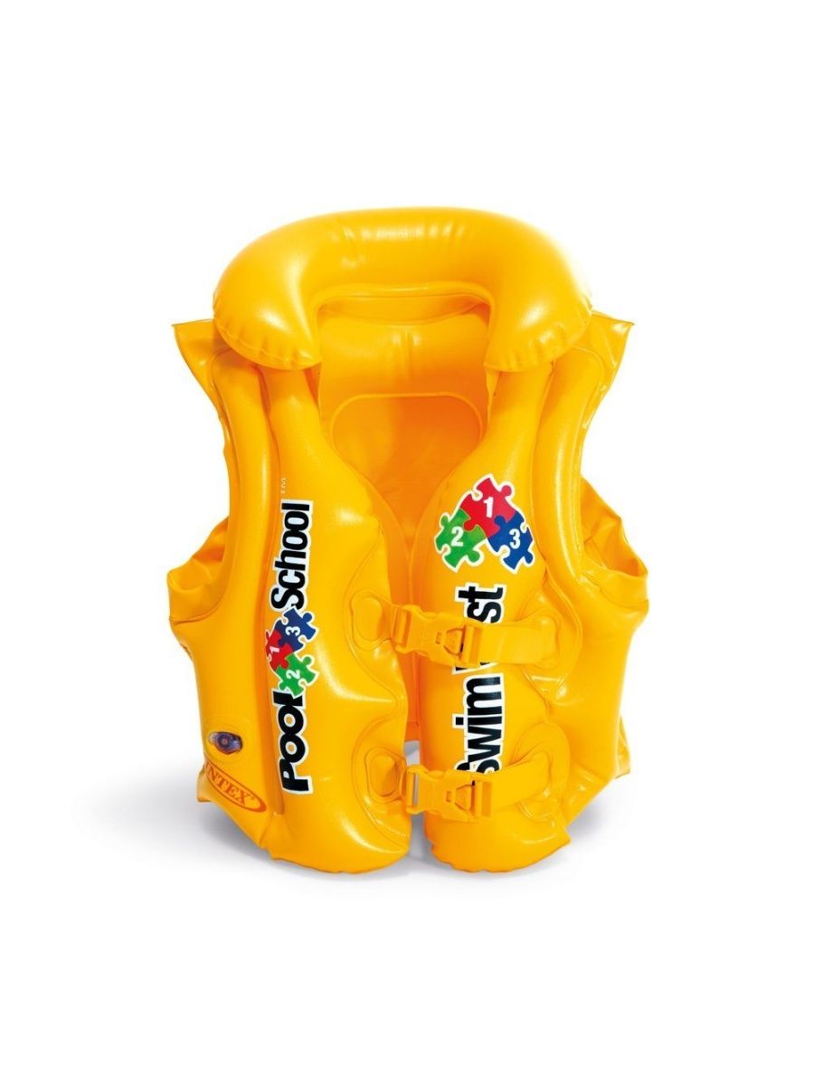 

Жилет INTEX желтый 3-6лет, 50х47см, до 30кг