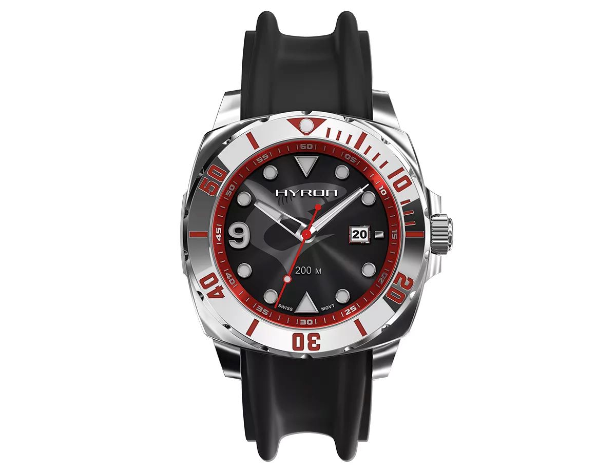 

Наручные часы HYRON Divemaster черный ремешок в футляре, H001D