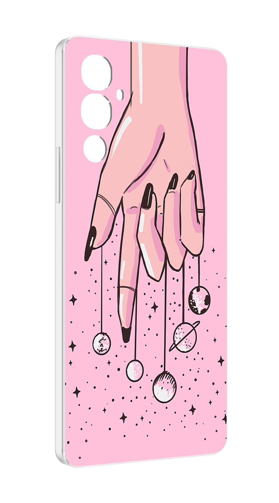 

Чехол MyPads планеты-на-пальцах для Tecno Pova 4, Прозрачный, Tocco