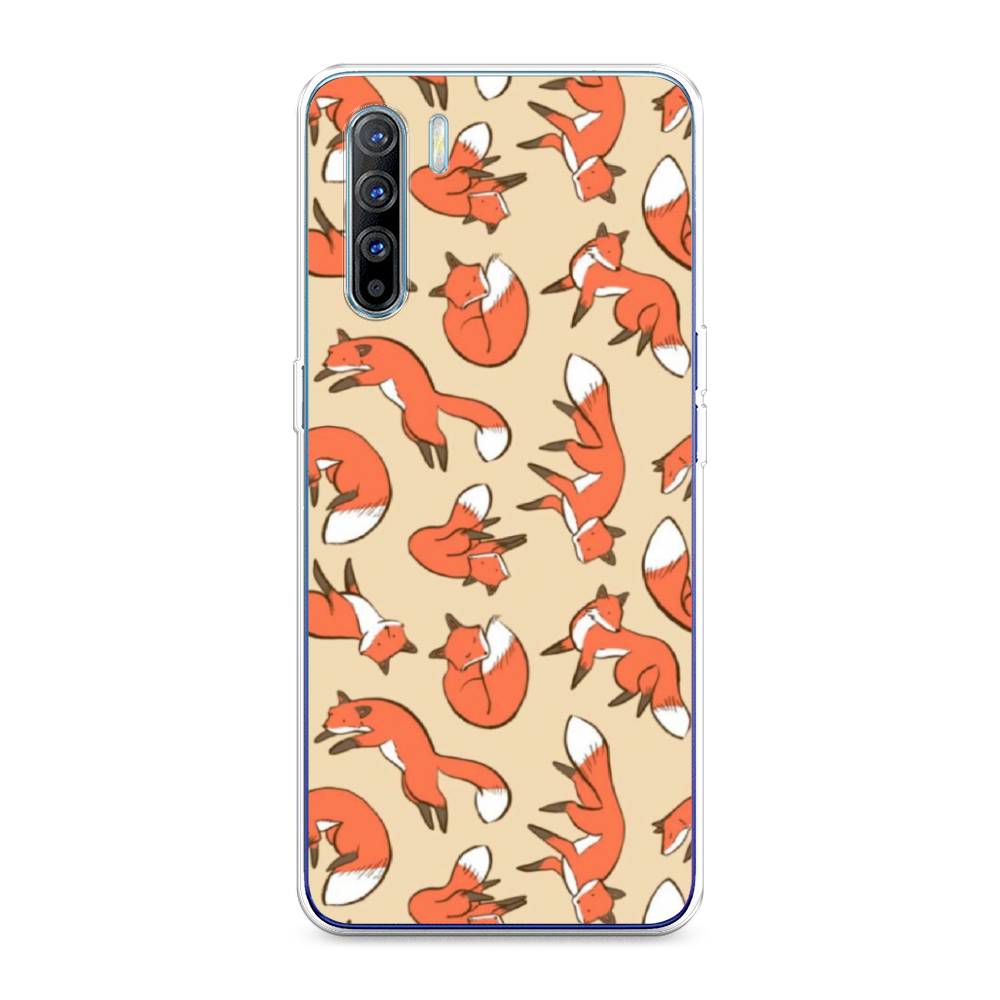 

Чехол Awog на Oppo A91/Reno 3 "Лисички фон", Разноцветный, 252450-3