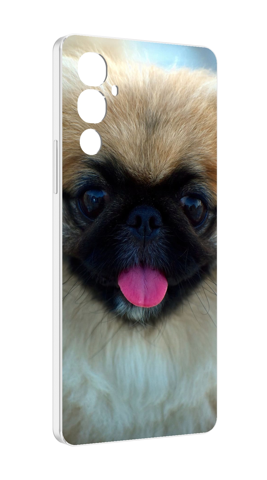 

Чехол MyPads пекинез для Tecno Pova 4, Прозрачный, Tocco