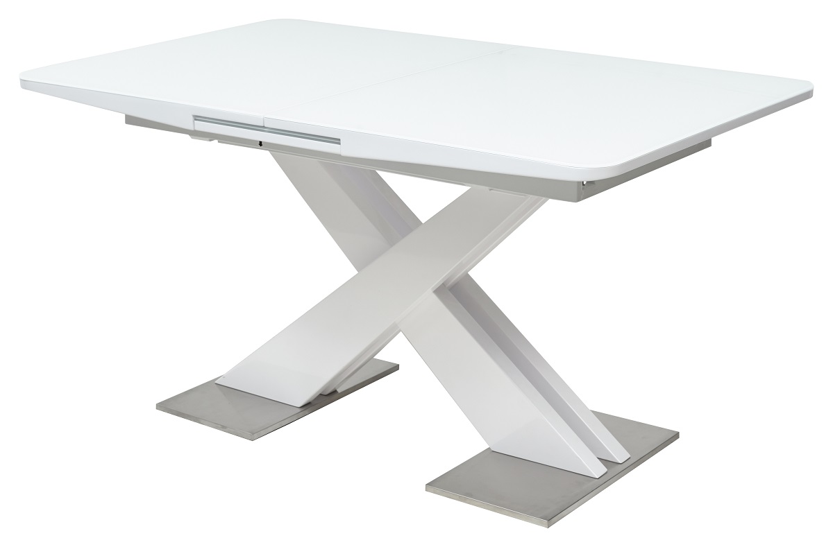 

Стол М-City CONTI 140 WHITE GLASS белый глянец, Conti