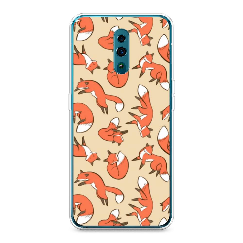 

Чехол Awog на Oppo Reno "Лисички фон", Разноцветный, 250750-3
