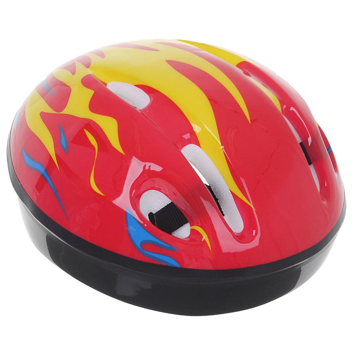 фото Шлем защитный детский ot-h6, размер s, обхват 52-54 см, цвет красный onlitop