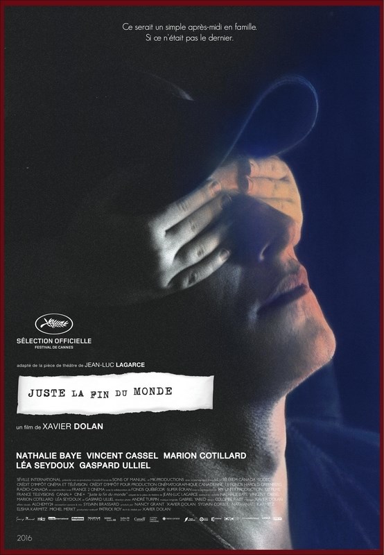

Постер к фильму "Это всего лишь конец света" (Juste la fin du monde) A4