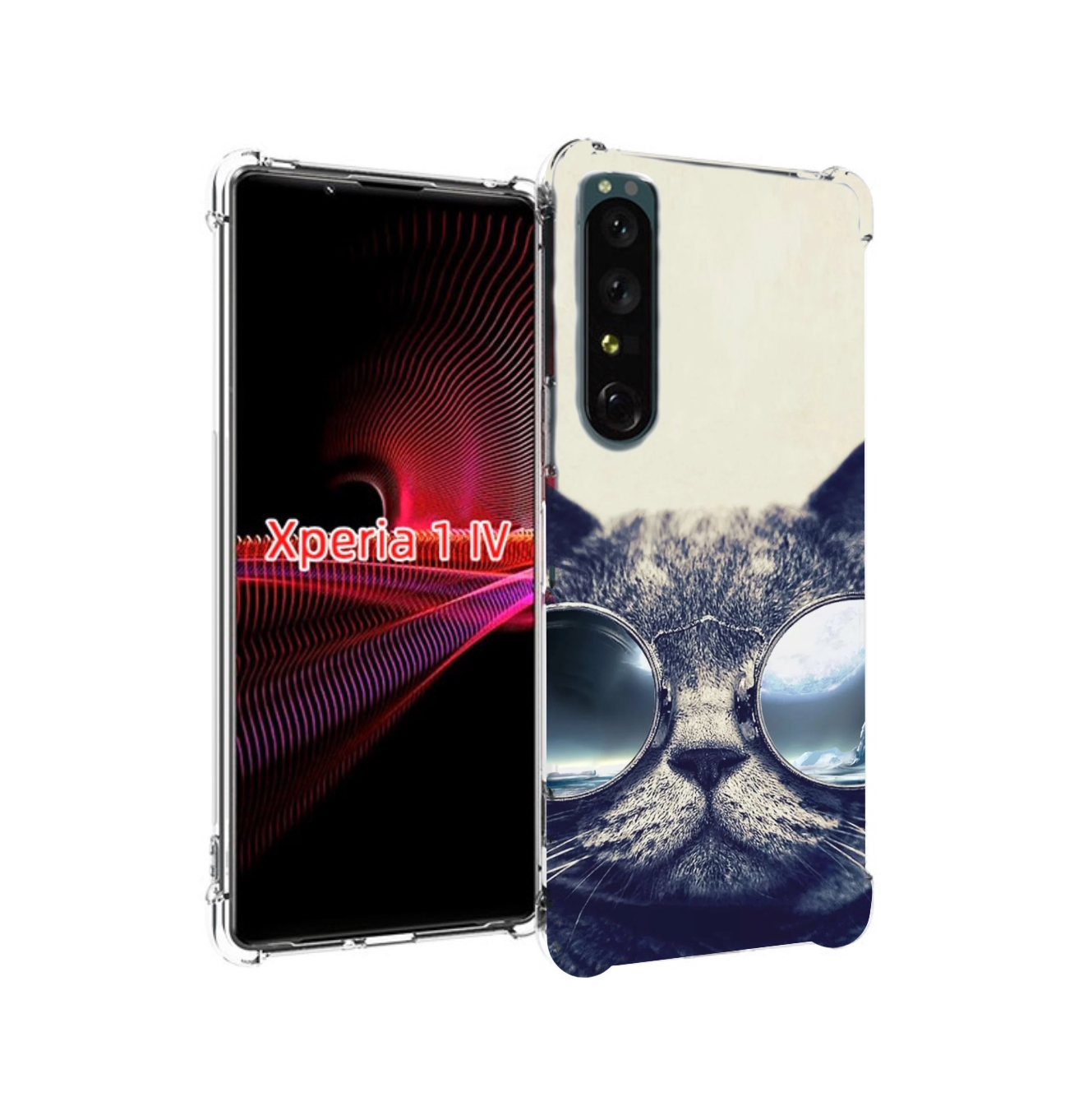 

Чехол накладка MyPads Кот-в-очках-2 для Sony Xperia 1 IV, Прозрачный, Tocco