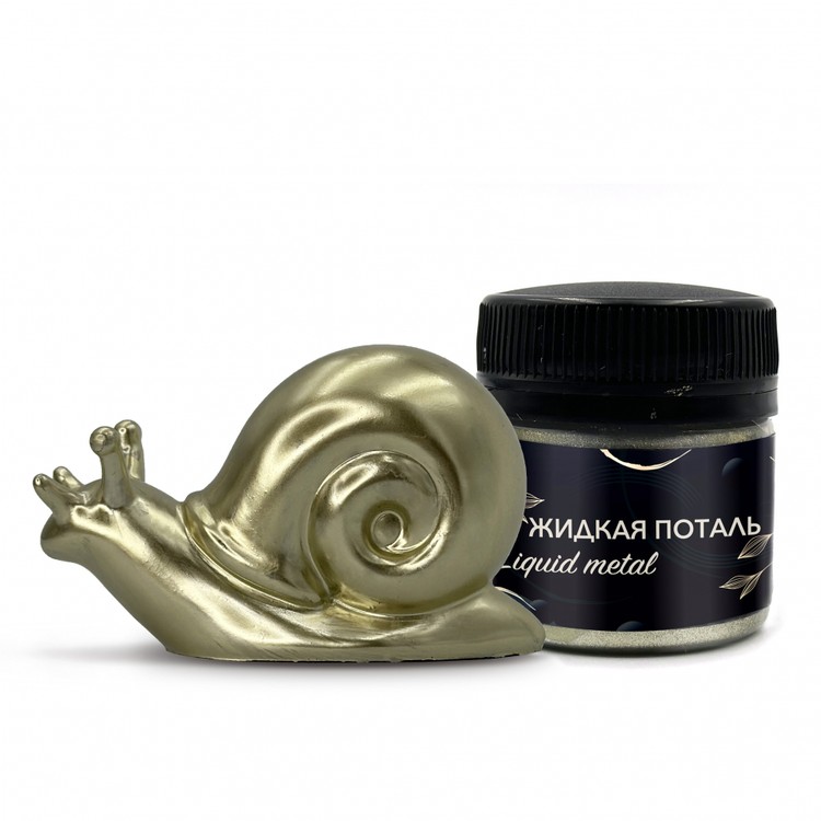 

Жидкая поталь Epoxy Master Liquid Metal Белое золото, 30 мл, Белый
