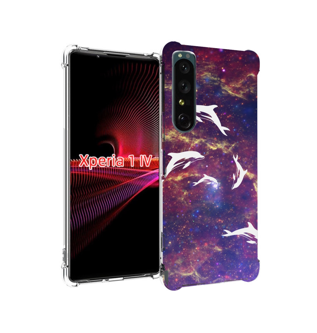 

Чехол накладка MyPads Космические-дельфины для Sony Xperia 1 IV, Прозрачный, Tocco