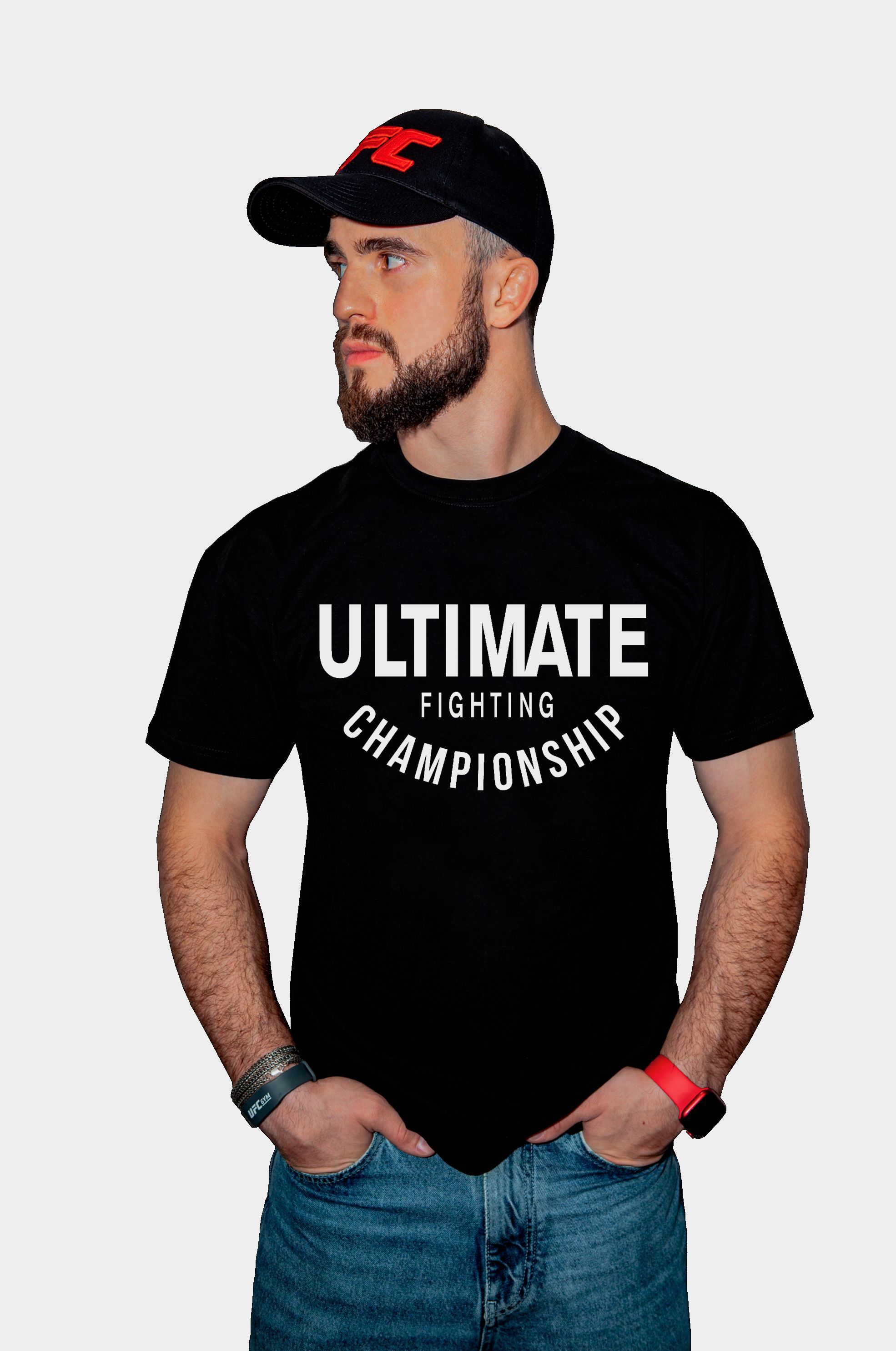 

Футболка мужская UFC UFCTSBL002026P черная M, UFCTSBL002026P