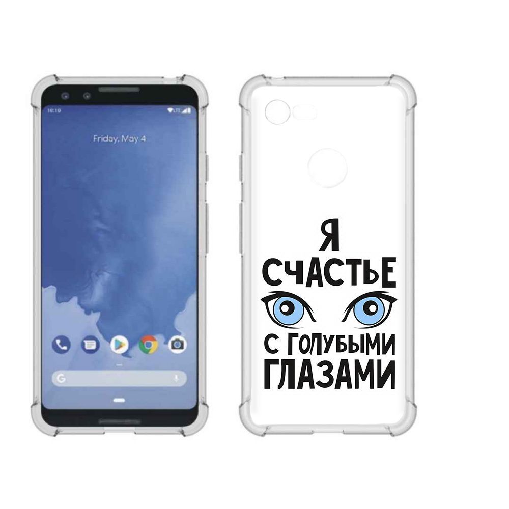 

Чехол MyPads Tocco для Google Pixel 3 счастье с голубыми глазами, Прозрачный, Tocco