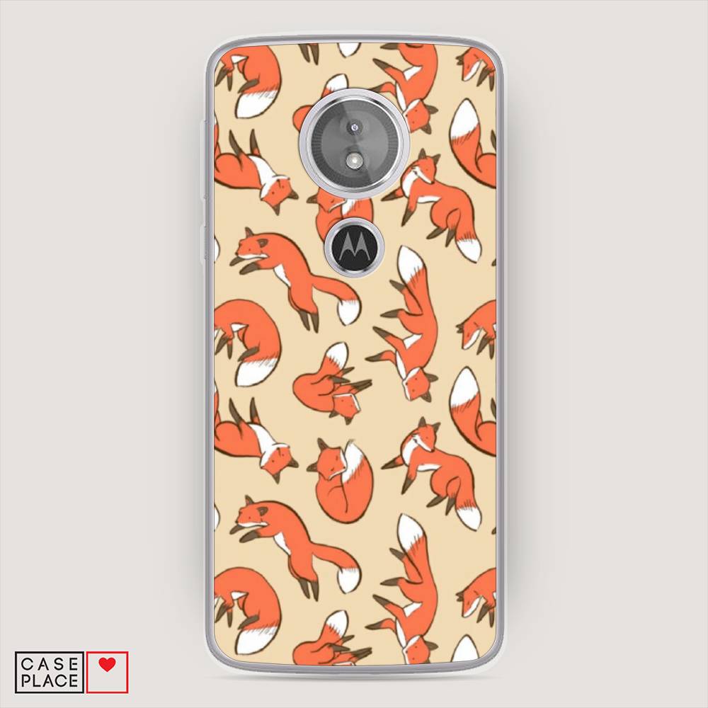 

Чехол Awog на Motorola Moto G6 Play / Моторола Мото G6 Плэй "Лисички фон", Разноцветный, 240950-3