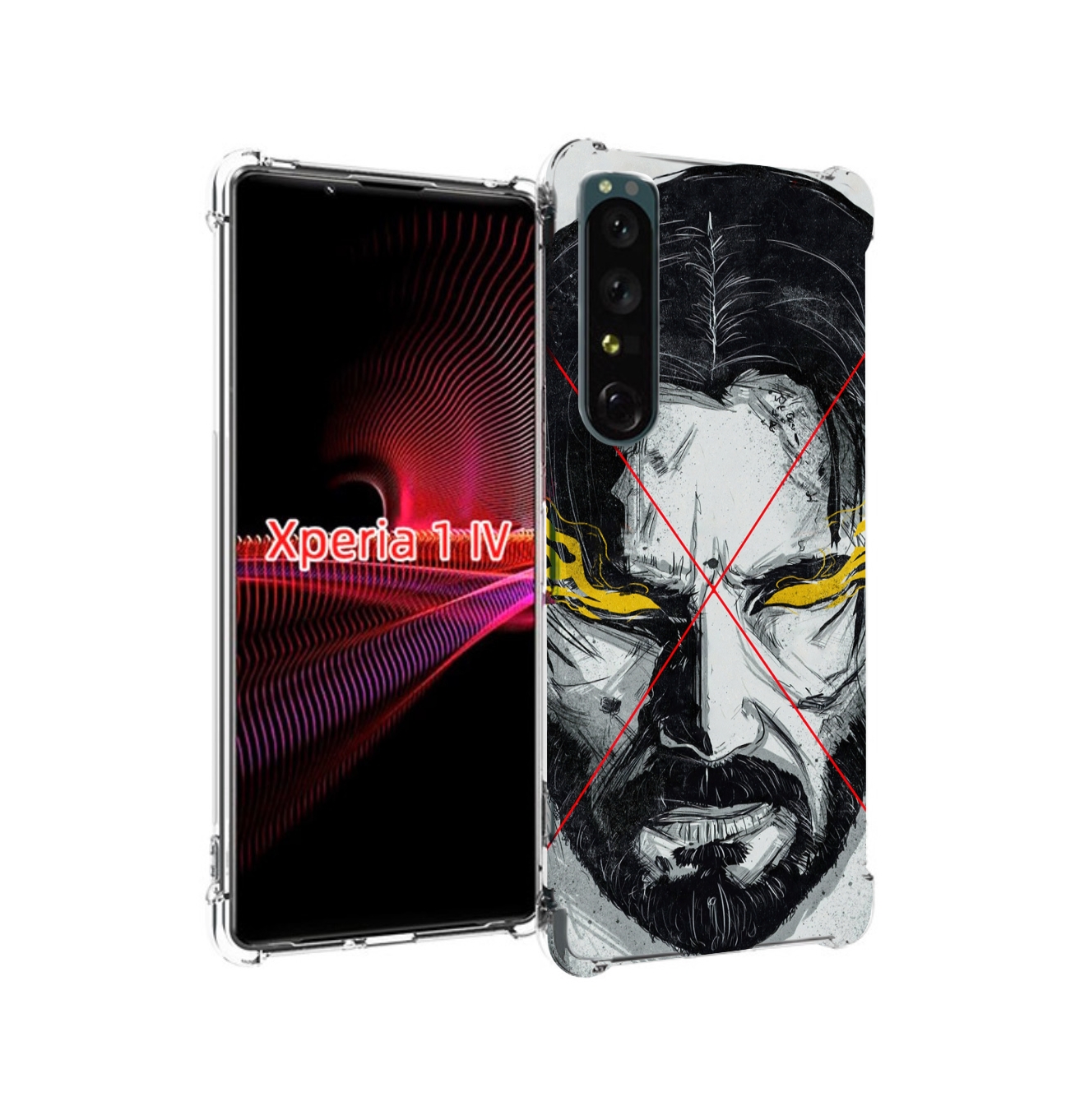 

Чехол накладка MyPads Джон-Уик для Sony Xperia 1 IV, Прозрачный, Tocco