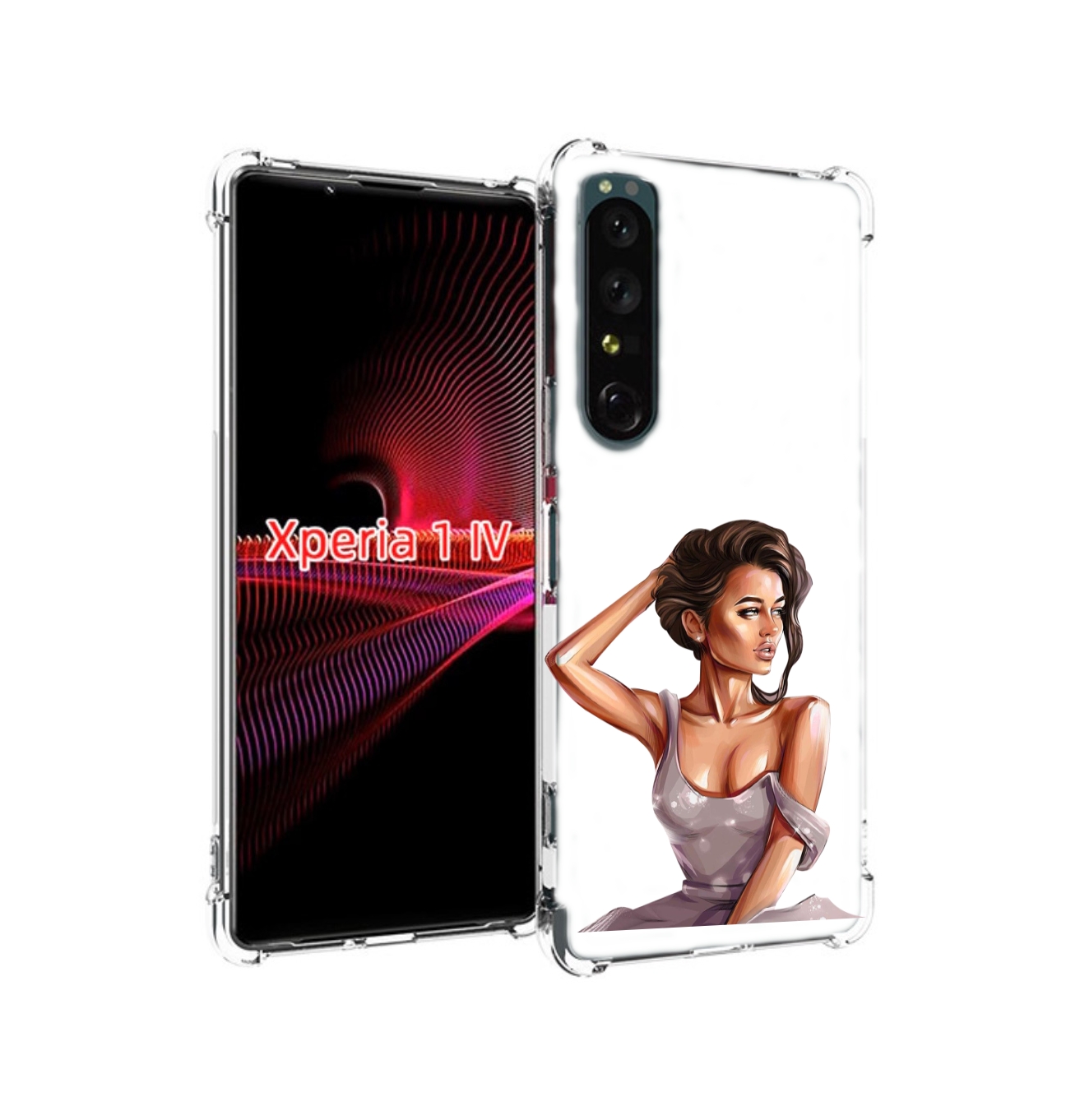 

Чехол накладка MyPads Девушка-с-прической женский для Sony Xperia ..., Прозрачный, Tocco