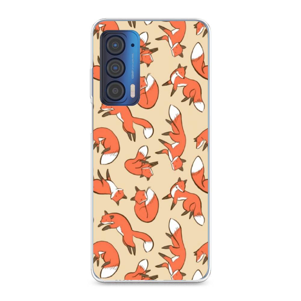 

Чехол Awog на Motorola Edge (2021) "Лисички фон", Разноцветный, 242950-3