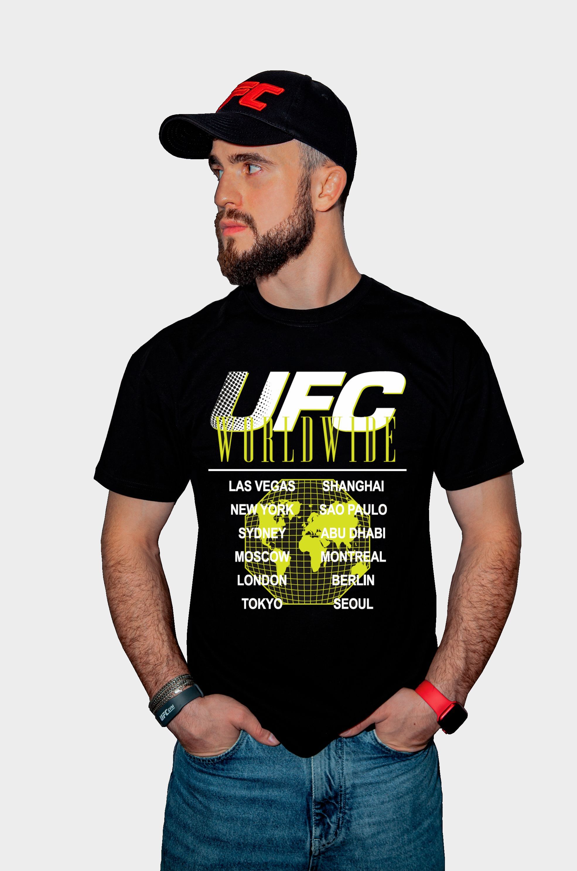 

Футболка мужская UFC UFCTSBL001030P черная S, Черный, UFCTSBL001030P