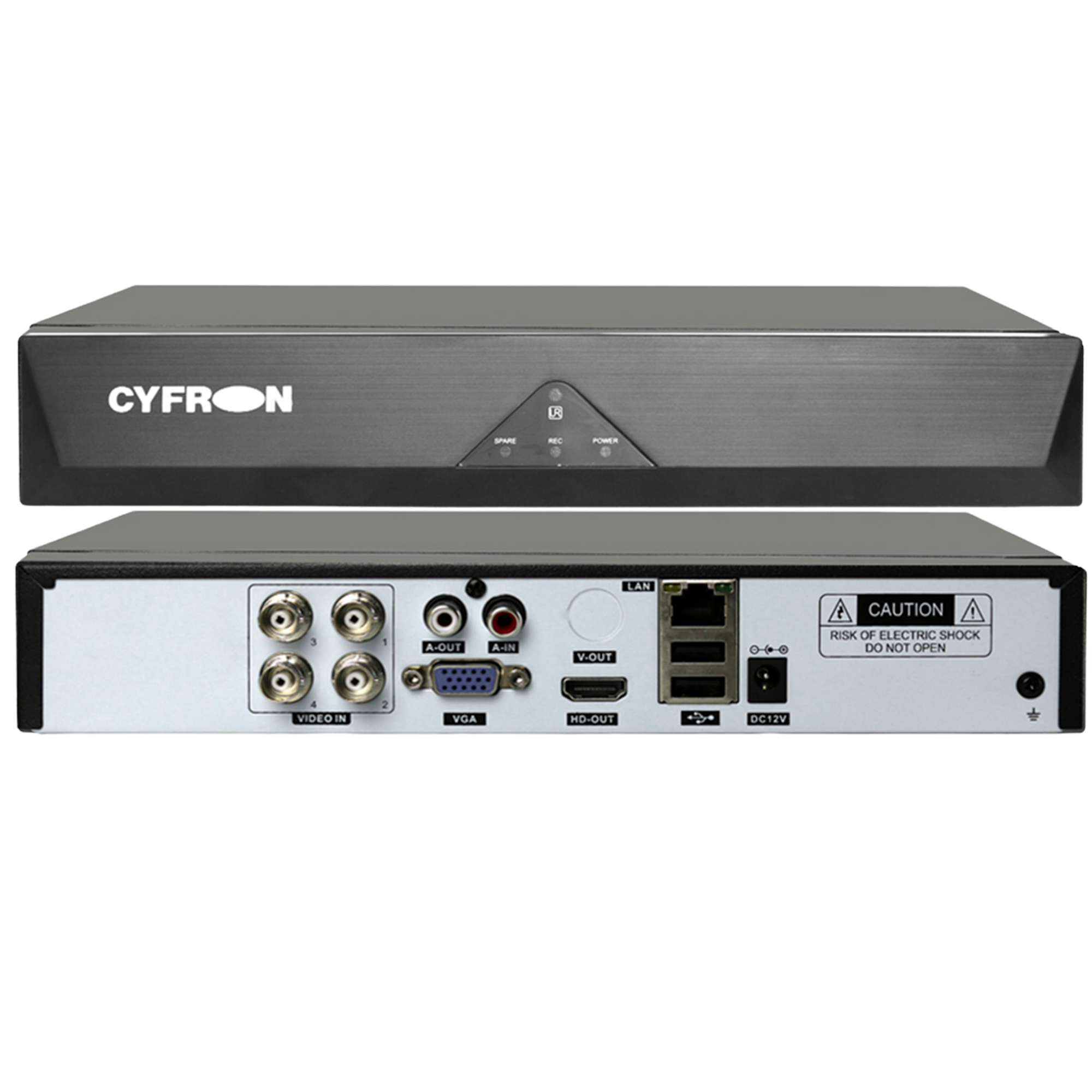 Гибридный видеорегистратор Cyfron DV464ATH, 5Мп-N, 4 видео, 1 звук, 1 HDD массажер для лица galaxy gl 4941 2 скорости 6 насадок
