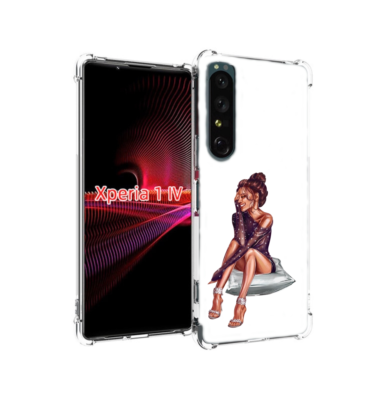 

Чехол накладка MyPads Девушка-на-подушке женский для Sony Xperia 1 IV, Прозрачный, Tocco
