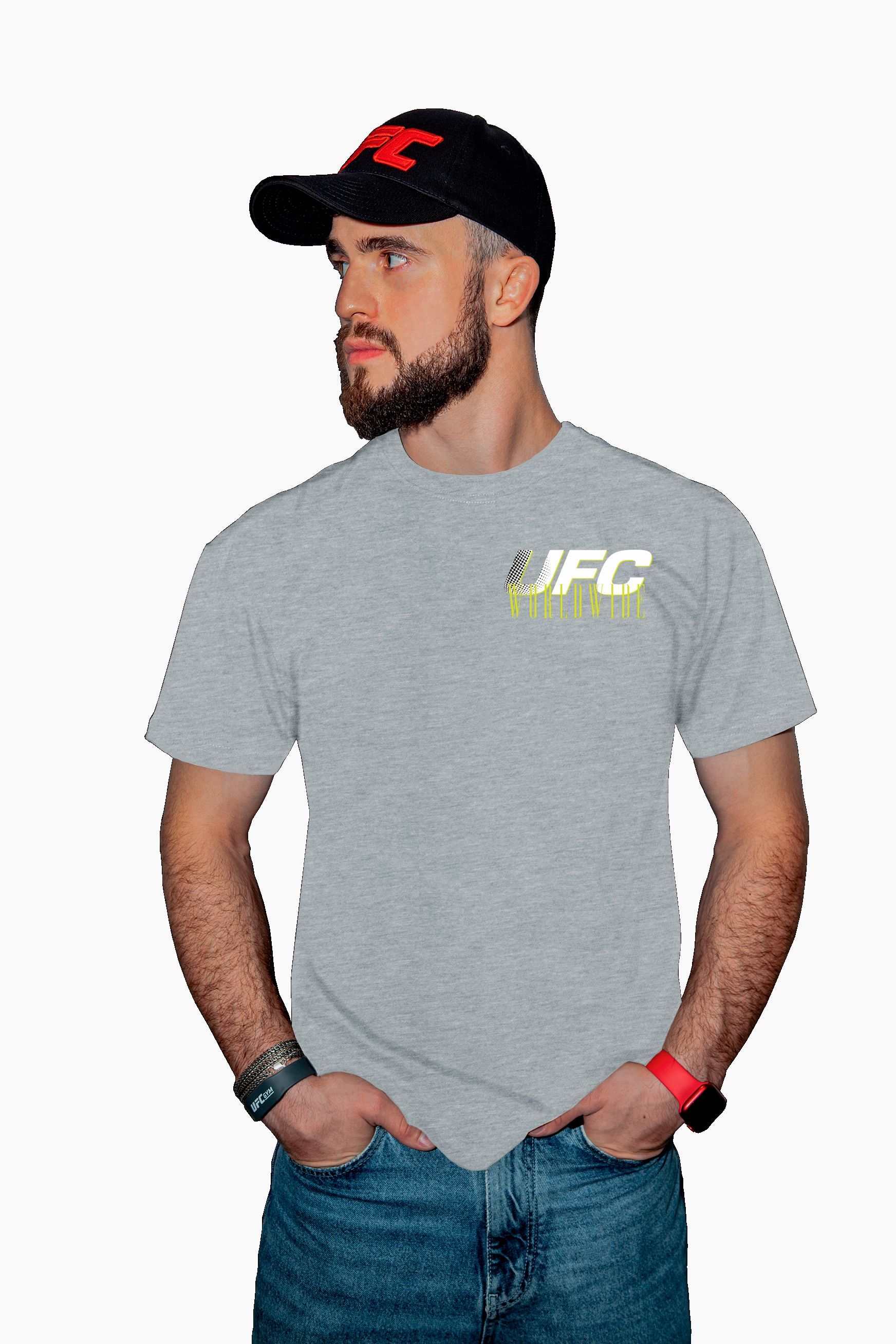 

Футболка мужская UFC UFCTSGR001031P серая S, Серый, UFCTSGR001031P