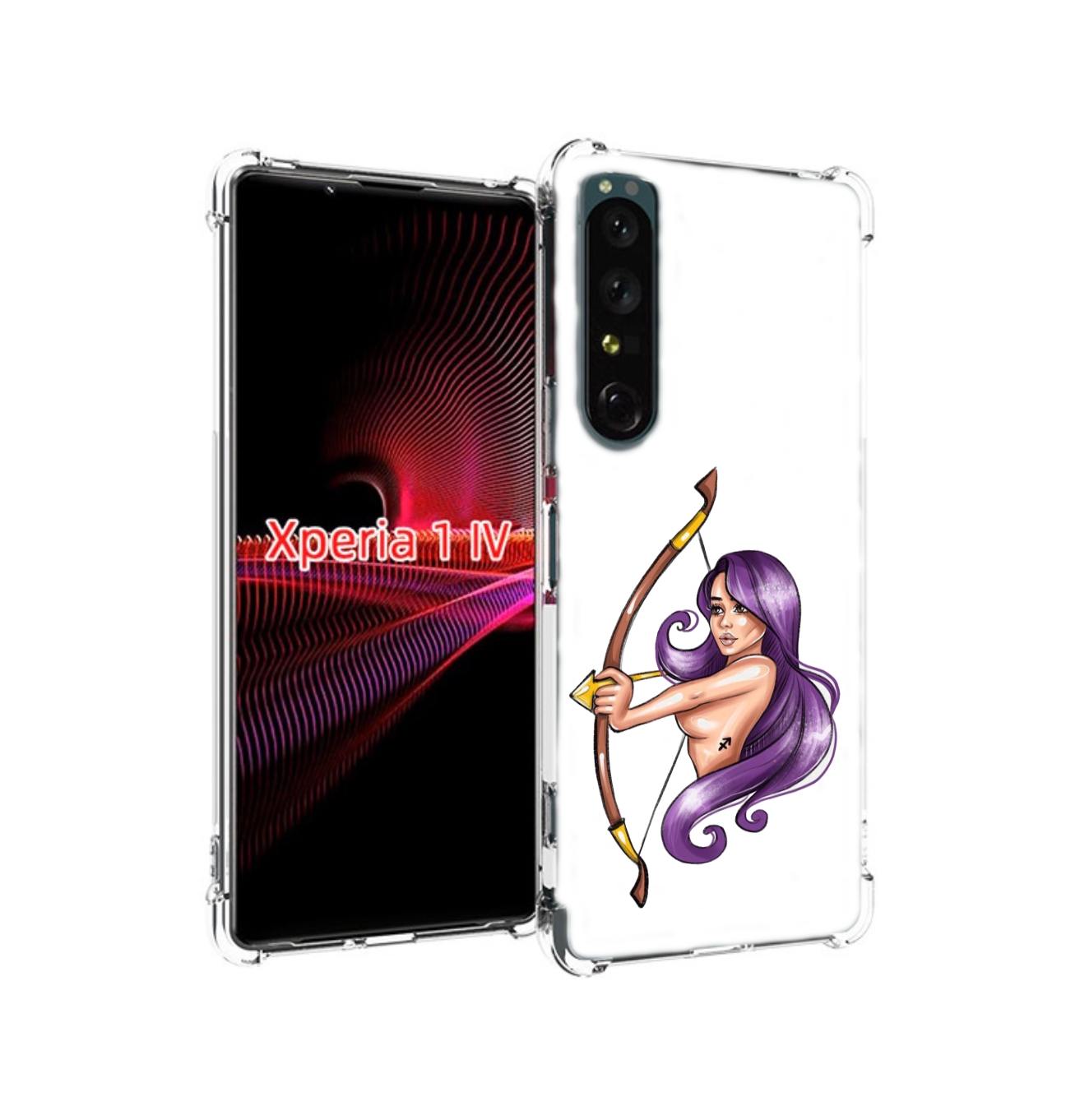 

Чехол накладка MyPads Девушка-Стрелец женский для Sony Xperia 1 IV, Прозрачный, Tocco