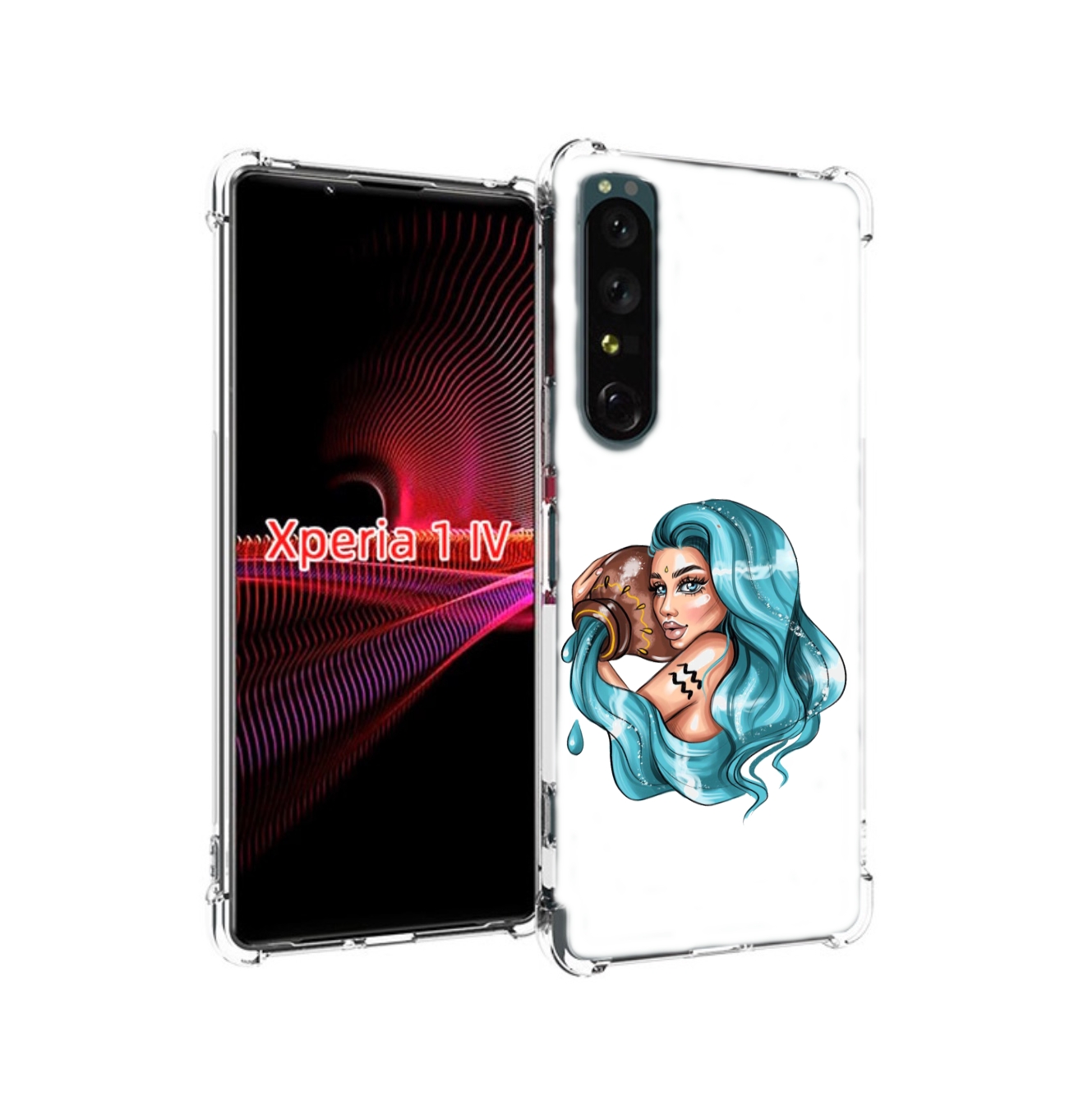 

Чехол накладка MyPads Девушка-Водолей для Sony Xperia 1 IV, Прозрачный, Tocco