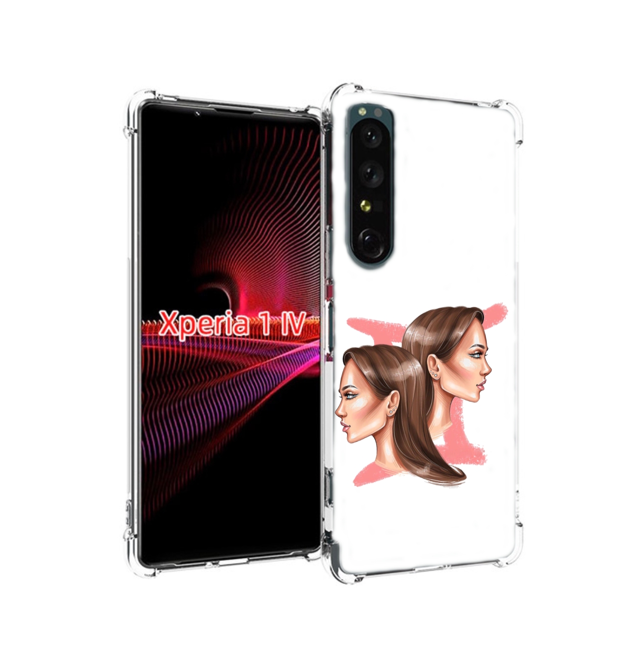 

Чехол накладка MyPads Девушка-Близнецы женский для Sony Xperia 1 IV, Прозрачный, Tocco