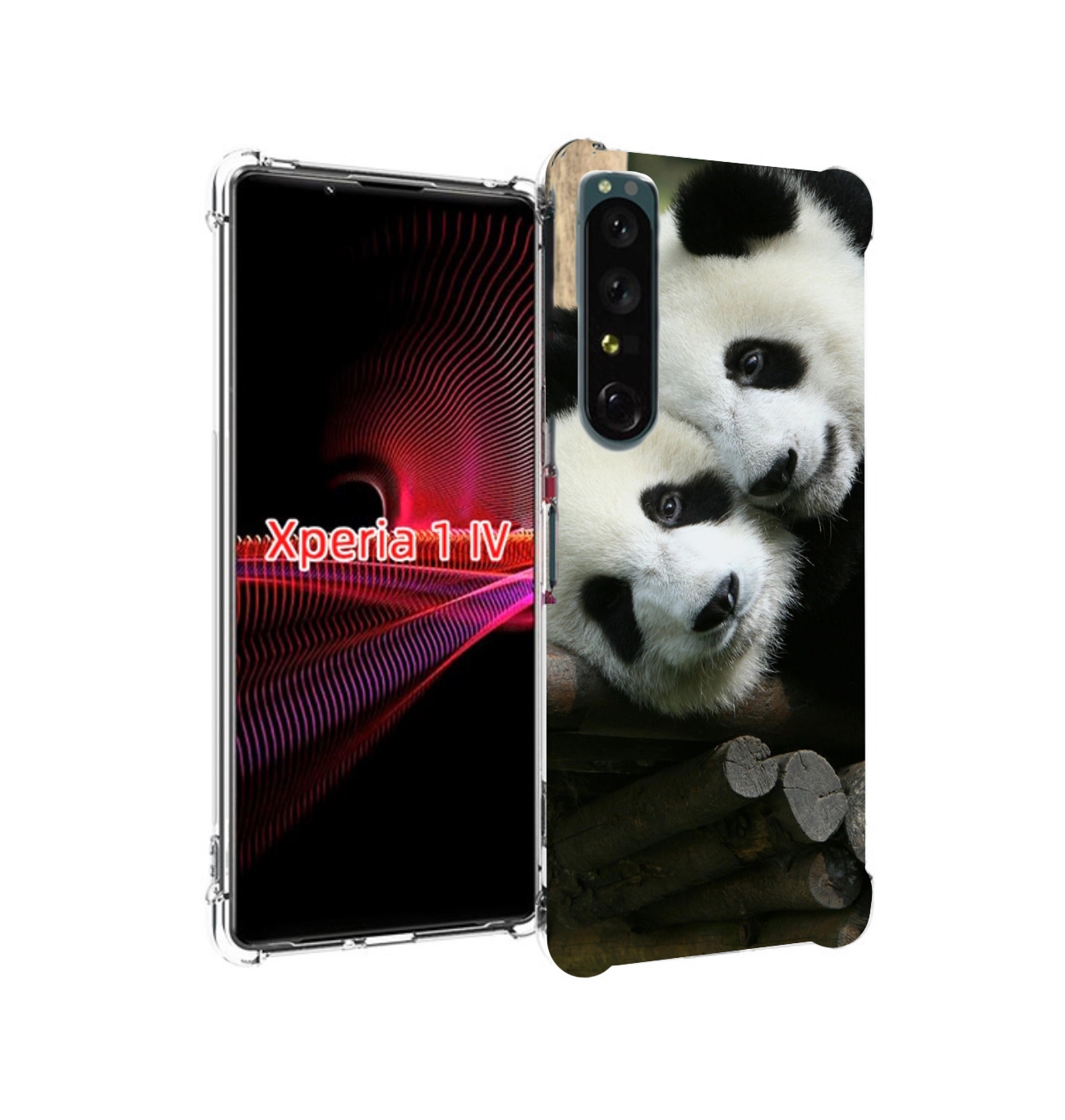 

Чехол накладка MyPads Две-панды для Sony Xperia 1 IV, Прозрачный, Tocco
