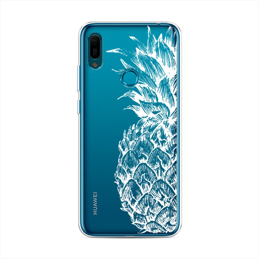 фото Чехол awog "ананас графика белая" для huawei y6 2019