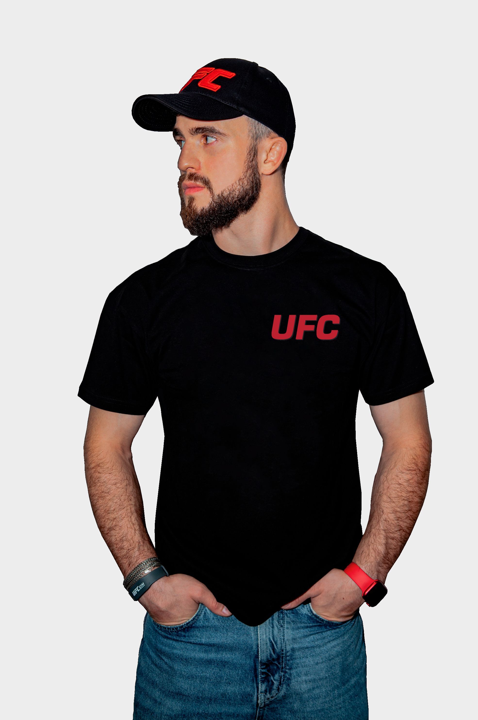 Футболка мужская UFC UFCTSBL001023P черная L