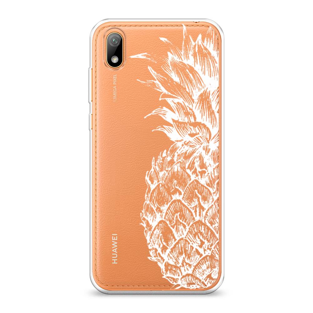 фото Чехол awog "ананас графика белая" для huawei y5 2019