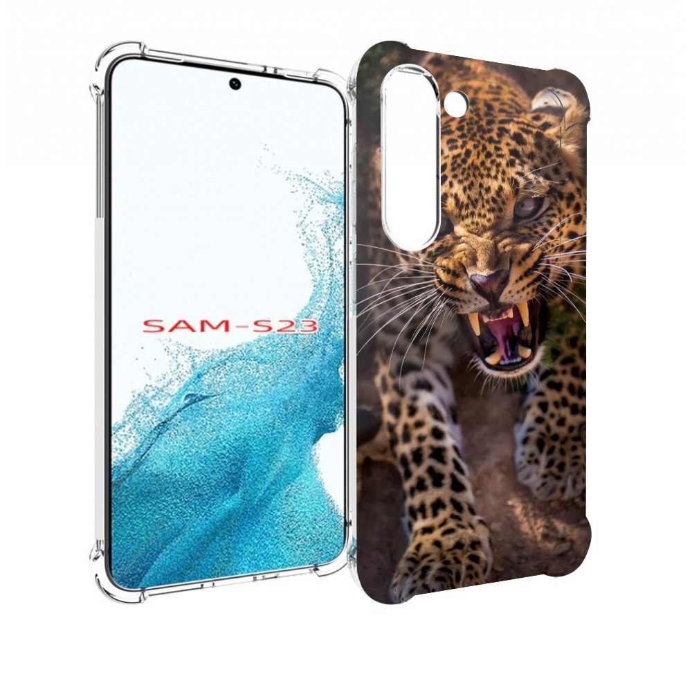 Чехол MyPads Злой-гепард для Samsung Galaxy S23