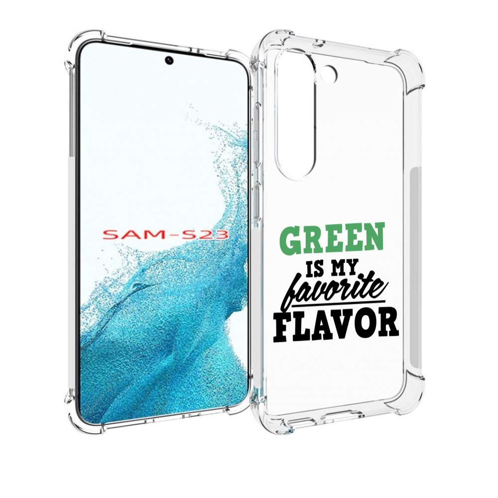 

Чехол MyPads Зеленый-фаворит для Samsung Galaxy S23, Прозрачный, Tocco