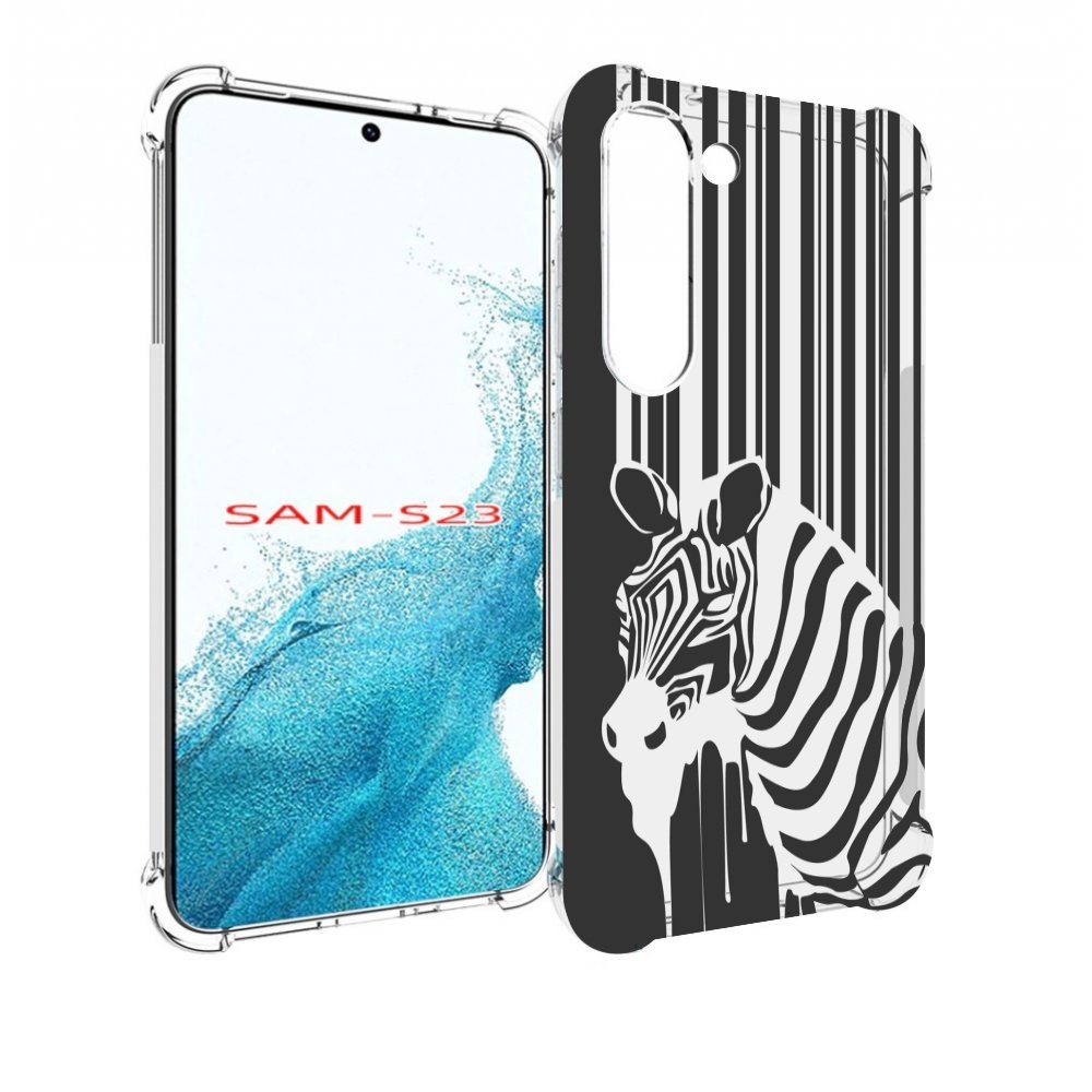 

Чехол MyPads Зебра для Samsung Galaxy S23, Прозрачный, Tocco