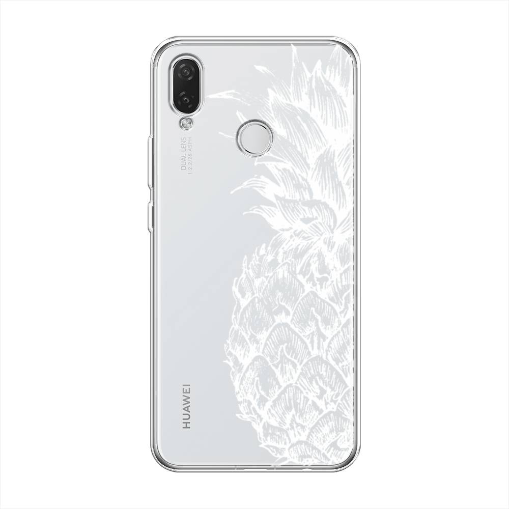 фото Чехол awog "ананас графика белая" для huawei nova 3i