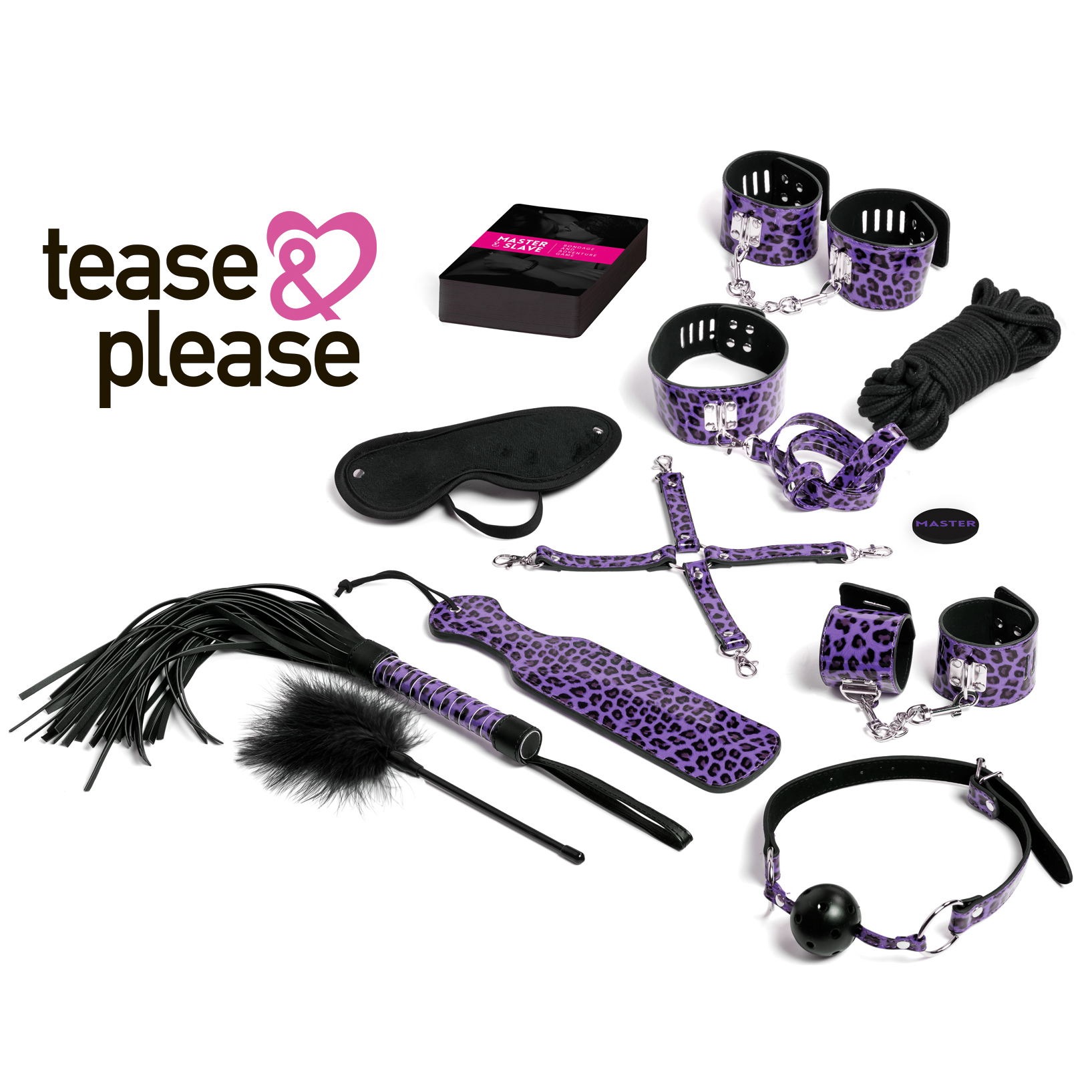 Игра эротическая для двоих Master & Slave Bondage Game, фиолетовый