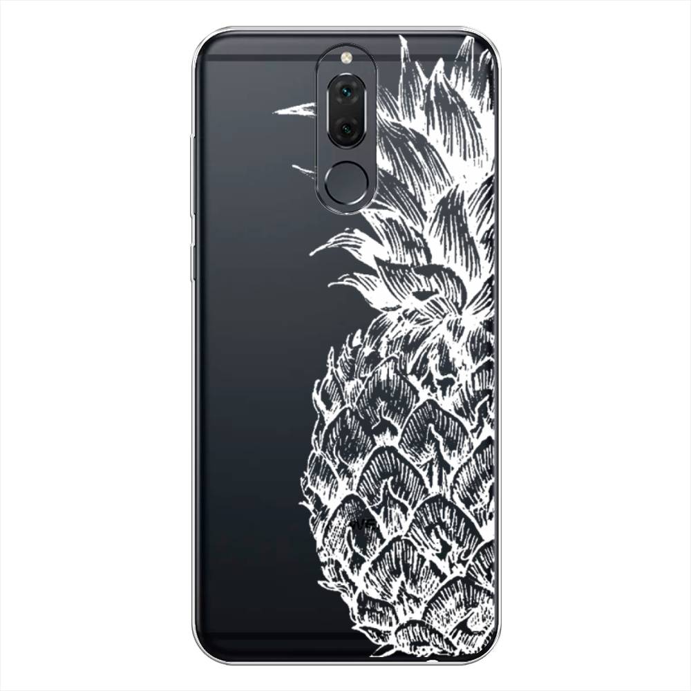 

Чехол Awog на Huawei Nova 2i "Ананас графика белая", Белый, 64150-10