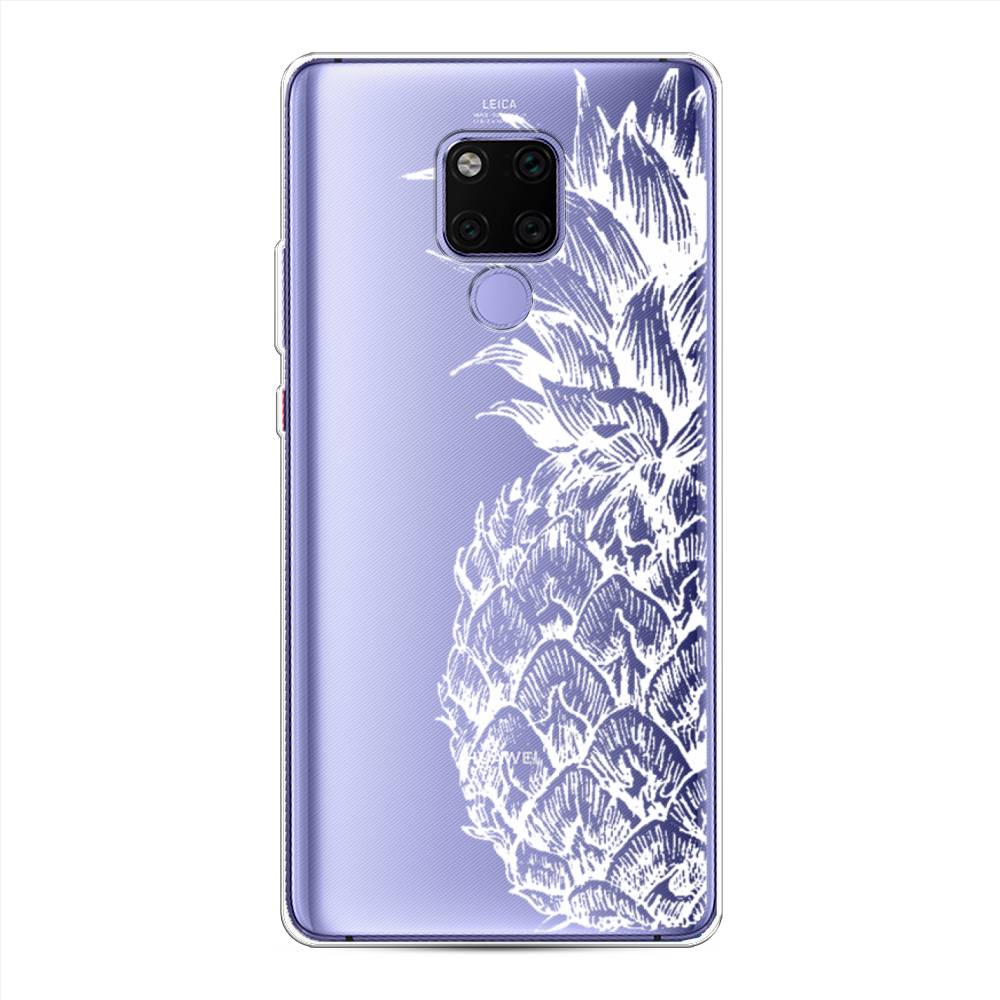фото Чехол awog "ананас графика белая" для huawei mate 20x