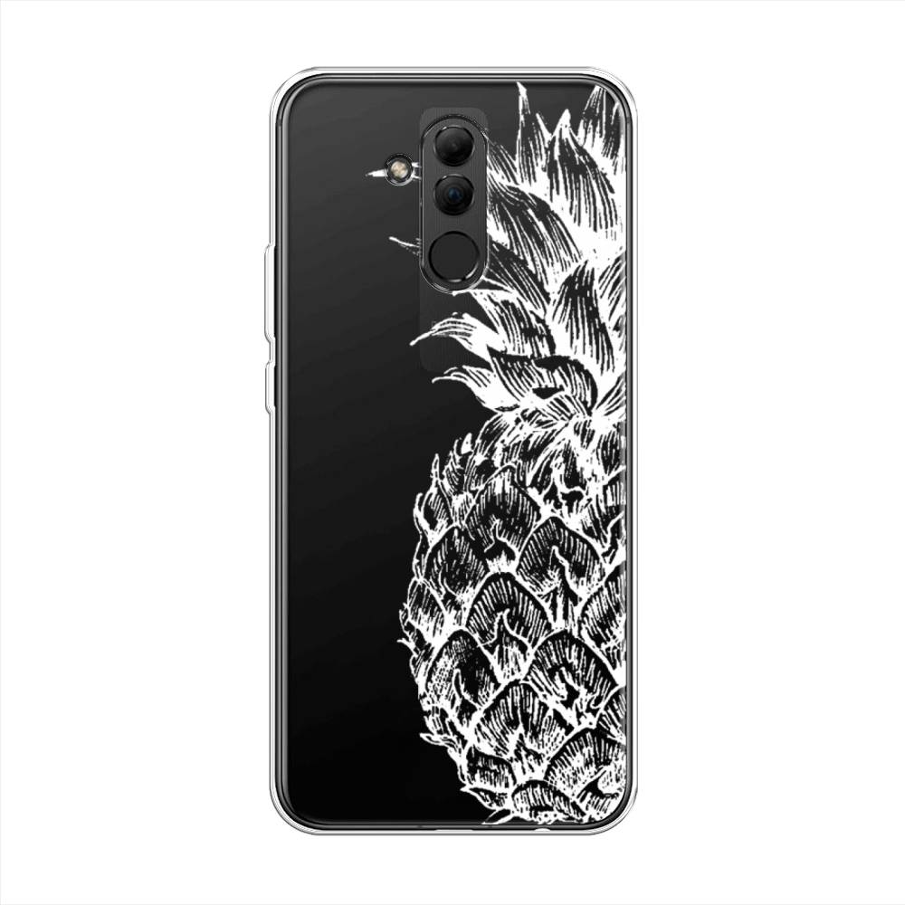 

Чехол Awog на Huawei Mate 20 Lite "Ананас графика белая", Белый, 66650-10