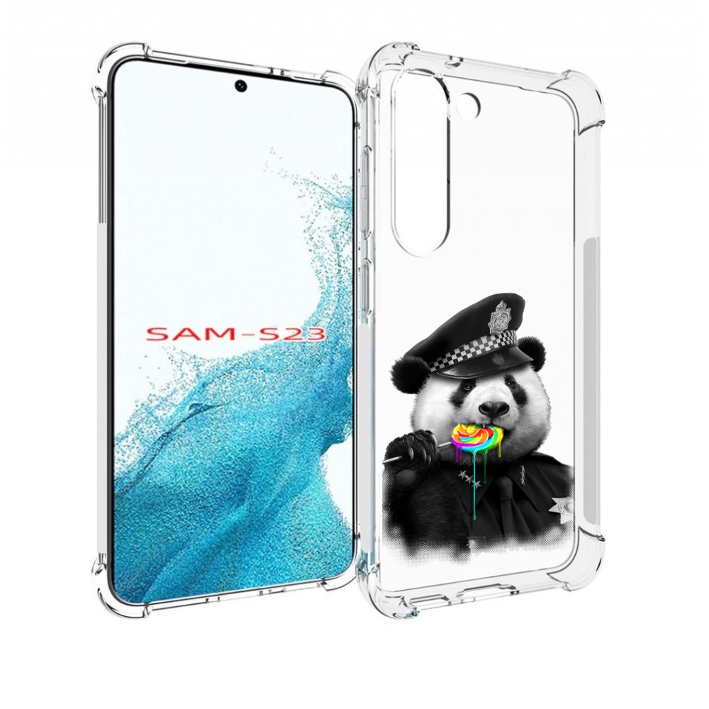 

Чехол MyPads Панда полиция для Samsung Galaxy S23, Прозрачный, Tocco
