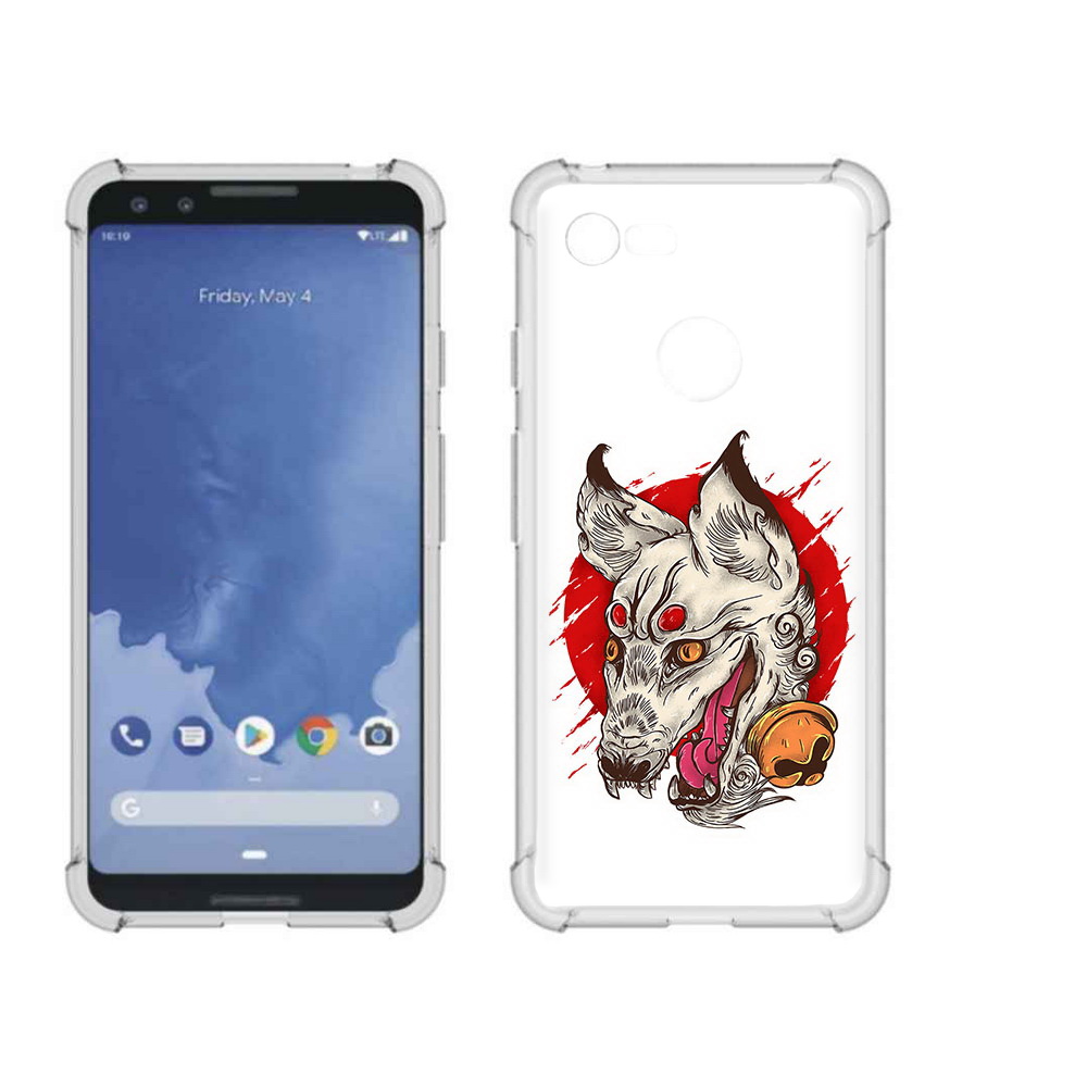 

Чехол MyPads Tocco для Google Pixel 3 страшная собака, Прозрачный, Tocco