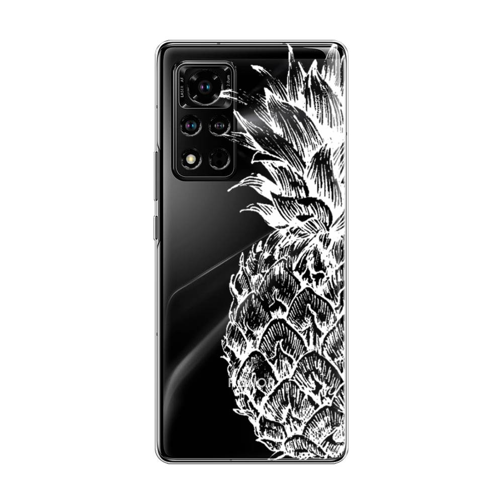 

Чехол Awog "Ананас графика белая" для Honor V40