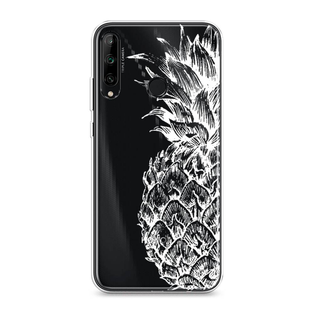 фото Чехол awog "ананас графика белая" для honor 9c