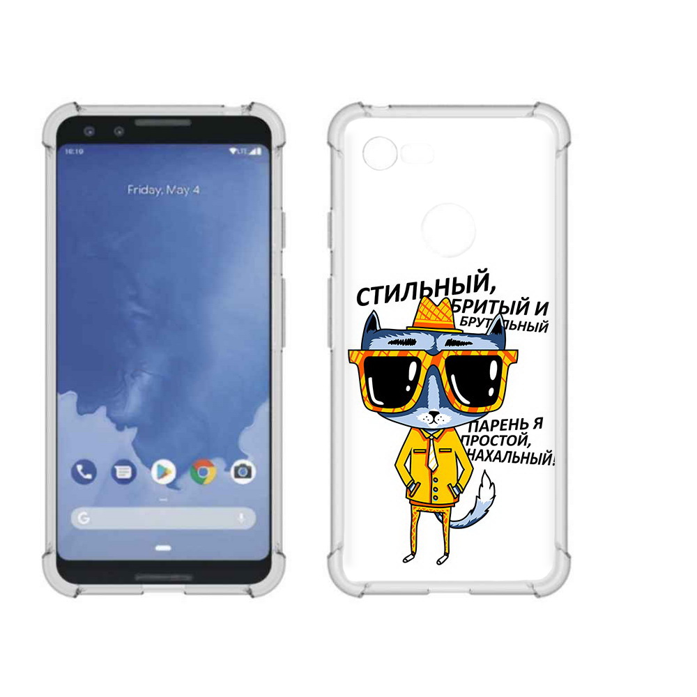 

Чехол MyPads Tocco для Google Pixel 3 стильный кот, Прозрачный, Tocco
