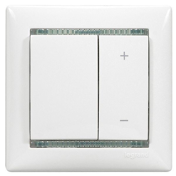 Valena Белый Светорегулятор нажимной 40-600W для л/н/обмоточных т-ров | 770074 | Legrand