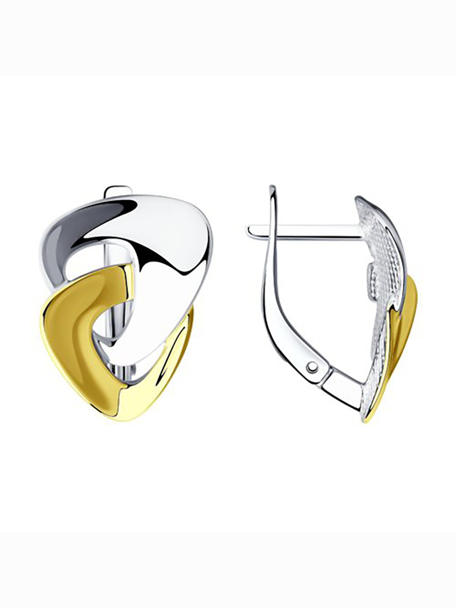 

Серьги из серебра без вставки 585Gold 702009114, 702009114