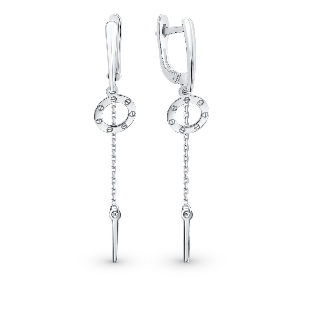 

Серьги из серебра без вставки 585Gold 702009276, 702009276