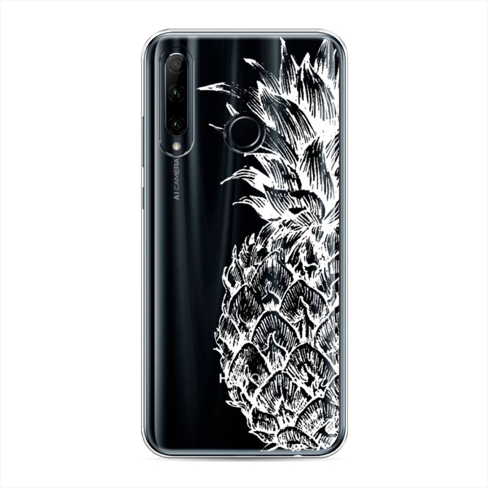 

Чехол Awog на Honor 10i "Ананас графика белая", Белый, 68850-10