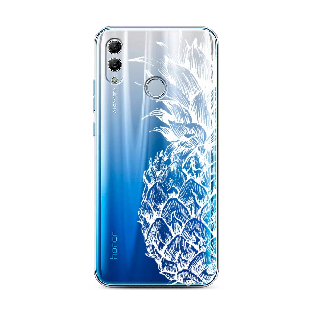 фото Чехол awog "ананас графика белая" для honor 10 lite